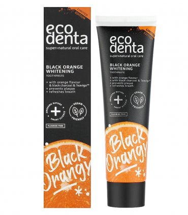 ECODENTA DENTIFRICE BLANCHISSANT AU CHARBON ACTIF ET ORANGE 100 ML