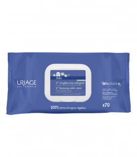 URIAGE BEBE 1ERES LINGETTES D'EAU NETTOYANTES 70 UNITES