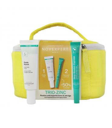 NOVEXPERT PACK TROUSSE Fluide Pureté trio Zinc+stop bouton