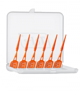 TEPE Cure dents EasyPick XS/S Pocket Pack ‘’Orange’’ 12pcs
