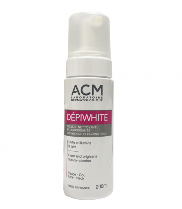 ACM Dépiwhite Mousse Nettoyante Éclaircissante 200ml