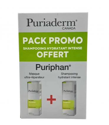 PURIADERM PACK Puriphan Masque Ultra-Reparateur+Puriphan Shampoing Hydratant