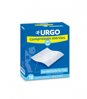 URGO COMPRESSES STÉRILES DE GAZE 20cmX20cm