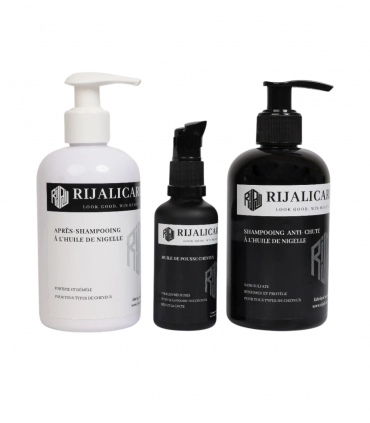 RIJALICARE Pack Cheveux Anti-Chute à l’Huile de Nigelle