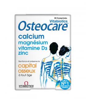 VITABIOTICS OSTEOCARE CALCIUM MAGNESIUM ZINC ET VITAMINE D3- 30 COMPRIMES