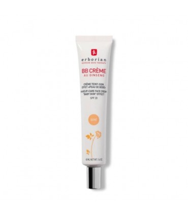 ERBORIAN BB CREME AU GINSRNG CREME TEINT SOIN EFFECT PEAU BEBE SPF20 DORE 40ML