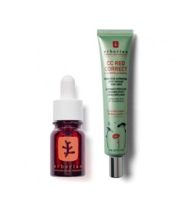 ERBORIAN DUO CC RED CORRECT 45ML + SKIN THERAPY 10ML