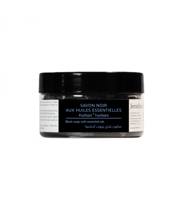 JERRAFLORE Savon Noir Huiles essentielles
