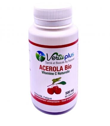 ACEROLA BIO VITAMINE C NATURELLE 500 MG 60 GÉLULES