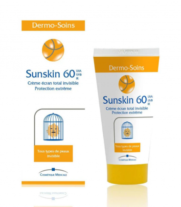 DERMO SOINS SUNSKIN 60 CRÈME SOLAIRE TUBE 50ML