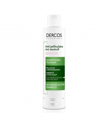 DERCOS SHAMPOOING ANTI-PELLICULAIRE SENSITIVE 200ML