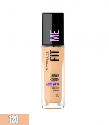 Maybelline New York Fond de teint Fit Me Dewy & Smooth Foundation - Peaux normales à sèches - Teinte120