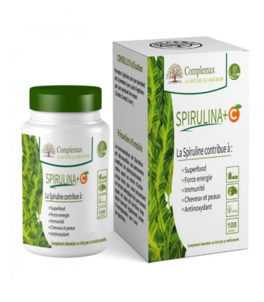 Complemax Spiruline + Vitamine C 400mg 120 gelules