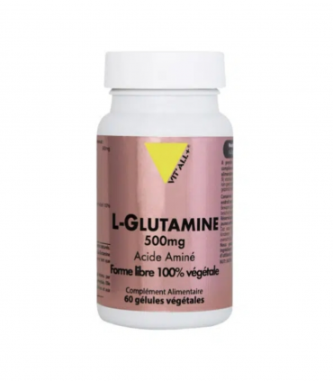 VITALL PLUS L-GLUTAMINE 500MG 60 GELULES