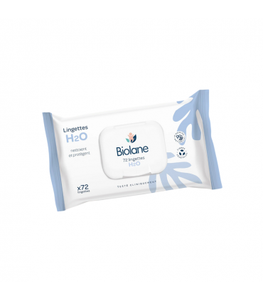BIOLANE Lingettes Pure H2O 72 Pieces