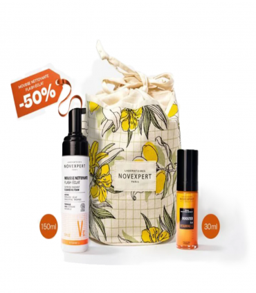 Novexpert Duo Booster Eclat Serum Booster Vitamine C+Mousse Flash Eclat -50%
