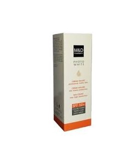 M&D PHOTOWHITE CRÈME SOLAIRE TEINTÉE CLAIRE ECLAIRICISSANTE SPF 50+ 50ML