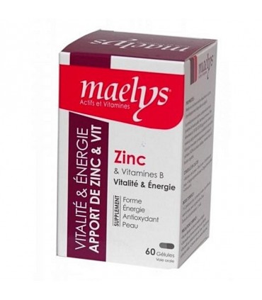 ZINC & VITAMINES B VITALITÉ 60 GÉLULES