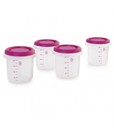 MINILAND BABY SET 4 POT DE CONSERVATION ROSE