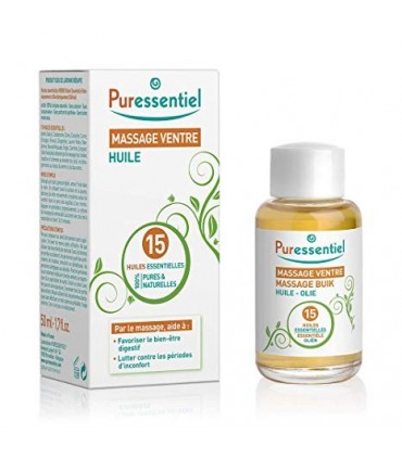 MASSAGE VENTRE HUILE 15 HUILES ESSENTIELLES 50ML