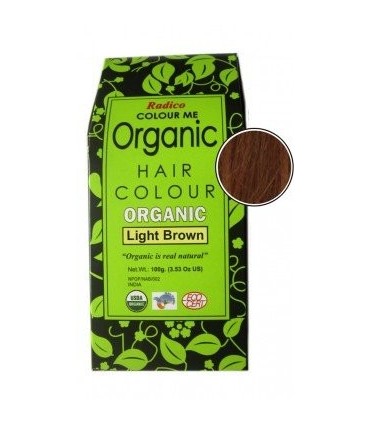 COLORATION BIO VÉGÉTALE LIGHT BROWN 100G