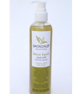 SAVON D'ALEP LIQUIDE HUILE D'OLIVE HUILE DE LAURIER 250ML