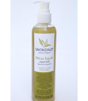 SAVON D'ALEP LIQUIDE HUILE D'OLIVE HUILE DE LAURIER 250ML