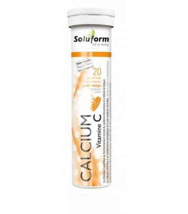 CALCIUM VITAMINE C GOUT ORANGE 20 COMPRIMÉS EFFERVESCENTS
