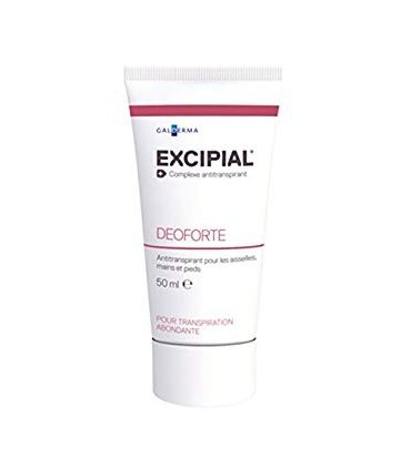 EXCIPIAL DEOFORTE ANTI-TRANSPIRANT 50ML TRANSPIRATION STOPPÉE AU NIVEAU DES MAINS, DES AISSELLES ET DES PIEDS