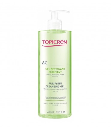 AC GEL NETTOYANT PURIFIANT PEAUX MIXTES A GRASSES 400ML