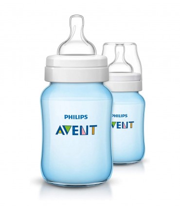 BIBERON 260ML PP TWIN PACK BOY LOT DE 2 BIBERONS