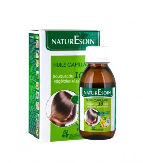 HUILE CAPILLAIRE 10 HUILES VÉGÉTALES & NATURELLES TOUS TYPES DE CHEVEUX