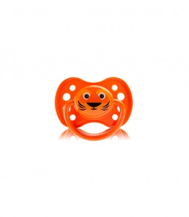 SUCETTE ANATOMIQUE SILICONE + 6 MOIS (ORANGE)
