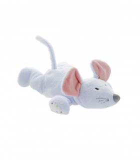 BOUILLOTTE GRAINES PELUCHE SOURIS +6MOIS