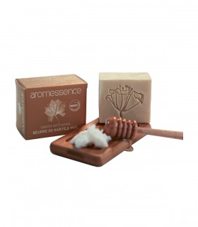 AROMESSENCE SAVON ARTISANAL BEURRE DE KARITÉ & MIEL 120G