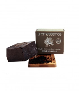 AROMESSENCE SAVON EXFOLIANT ARTISANAL A L'HUILE DE NIGELLE 120G
