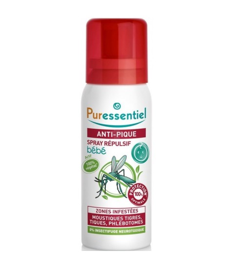 Spray Anti-Moustiques Formule Végétale Adulte et Enfant, 100ml
