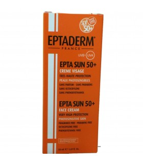 EPTA SUN 50+ CRÈME VISAGE INVISIBLE