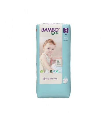 BAMBO NATURE T3 4-8 KG / 52 COUCHES