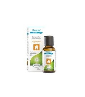 DESTOCKAGE RESPIR' AIR PUR COMPOSITION POUR DIFFUSION AGRUMES 30ML EXP:07/2021