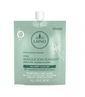 DESTOCKAGE MASQUE SOIN PURIFIANT ARGILE VERTE HAMAMÉLIS EXP: 12/2021BIO 16G