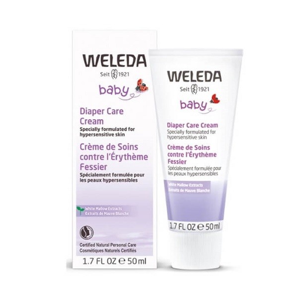 Weleda bébé Crème pour le change bio à la mauve blanche - Érythème fessier