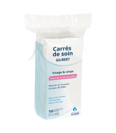 GILBERT CARRÉS DE SOIN SACHET DE 100 pièces