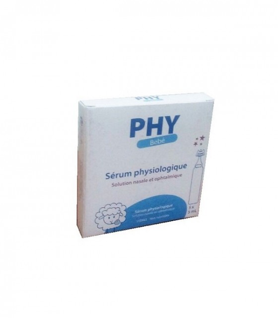 Sérum physiologique nasale/ophtalmique PHY : les 45 doses de 5 ml