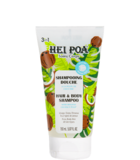 SHAMPOOING DOUCHE HEI POA A LA PULPE DE COCO BIO 150ML