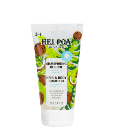 SHAMPOOING DOUCHE HEI POA A LA PULPE DE COCO BIO 150ML
