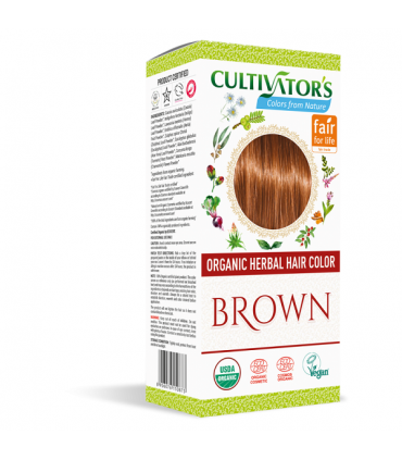 CULTIVATORS ORGANIC HERBAL HIAR COLOR BROWN