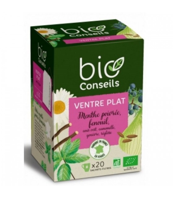 Tisane Ventre plat bio - 50 sachets