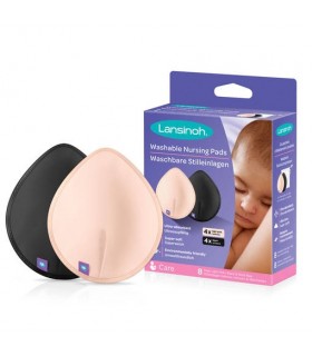 COUSSINET D’ALLAITEMENT LAVABLE ROSE/NOIR 8 UNITES
