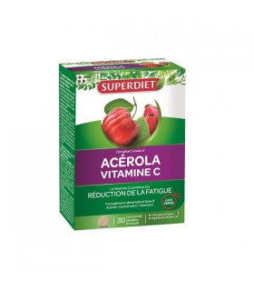 ACEROLA VITAMINE C GOUT CERISE - 30 COMPRIMÉS -